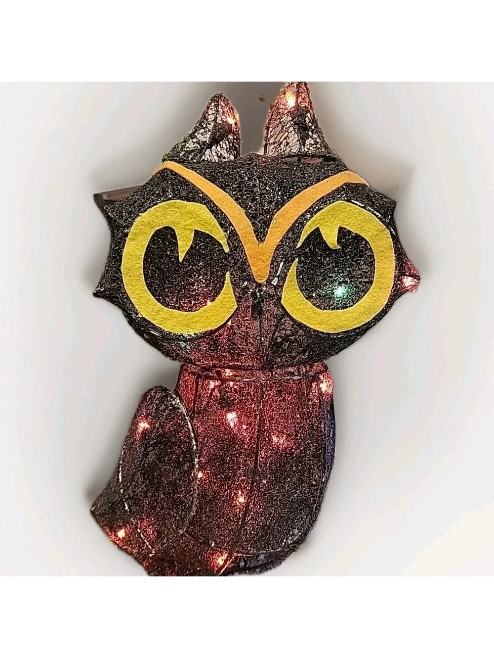 Vintage Halloween OWL Euc Extremely Rare Standing Light Up 18